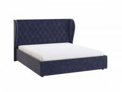 Кровать мягкая Жасмин синий