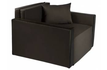 Кресло-кровать Милена с подлокотниками рогожка grafit