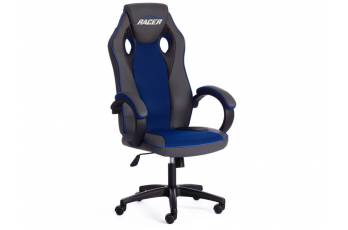 Кресло офисное Racer gt new металлик/синий