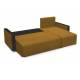 Угловой диван Алиса 3 с подлокотниками savana plus yellow
