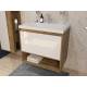 Тумба с раковиной Monaco Wood 600 1 ящик с нишей