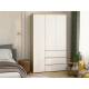 Шкаф 3-хстворчатый с 3-мя ящиками Прайм сонома/белый