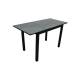 Стол раздвижной Литл серый мрамор/черный