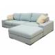 Угловой диван Жанель с приставным пуфом