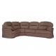 Угловой диван Квин 6 Ultra Cocoa без механизма правый