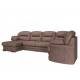 Диван угловой большой П-образный Квин 6 без механизма Ultra Chocolate