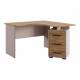 Стол компьютерный 1200 угловой Лайт-2 кашемир/дуб крафт золотой