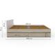 Кровать Монблан с ящиками 160х200 см Кашемир