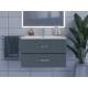 Тумба с раковиной Uperwood Foster серый графит 80 см
