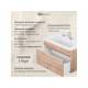 Тумба с раковиной Uperwood Eva Крафт Табачный 60 см