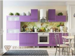 Кухня Волна фиолетовая