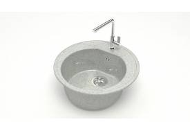 Мойка круглая Черая Z3Q10 светло-серая