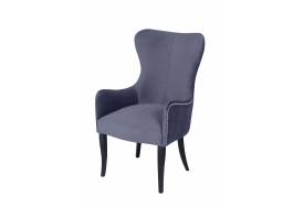 Кресло Лари серый опоры венге