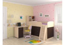 Кровать-чердак Дюймовочка-1 Венге