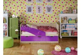 Кровать Бабочки Фиолетовый металлик