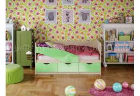 Кровать Бабочки Салатовый металлик