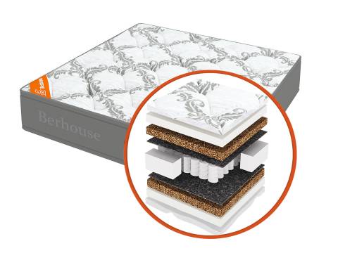 Матрас Mega кокос 10 TFK Gray Night 140х190