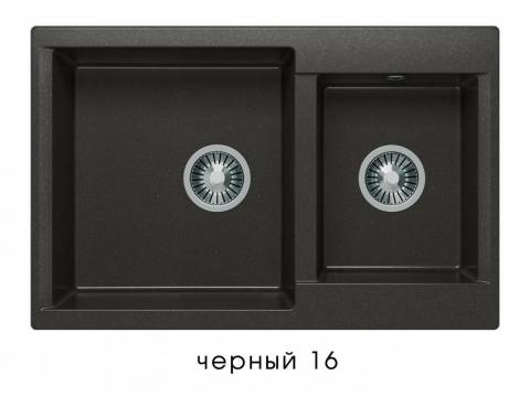 Мойка Polygran Brig-772 Черный 16