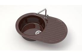 Мойка овал Наоми Z11Q16 шоколад