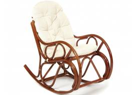Кресло-качалка Vienna разборная с подушкой орех