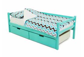 Кровать-тахта Svogen с ящиками мятный