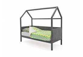 Кровать-домик мягкий Svogen графит