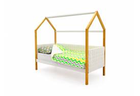 Кровать-домик мягкий Svogen дерево-белый