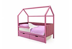 Кровать-домик мягкий Svogen с ящиками и бортиком лаванда