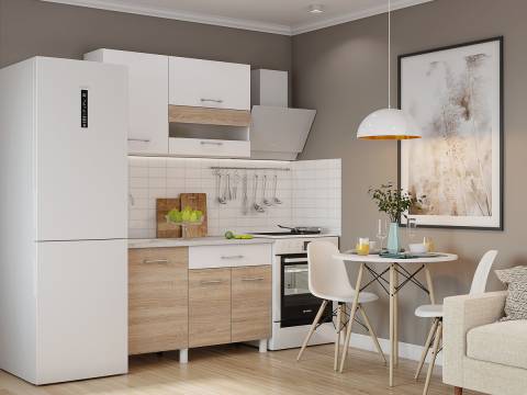 Кухонный гарнитур Trend 1200 мм сонома-белый