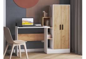 Стол компьютерный СКМ-1 фасад дуб крафт золотой