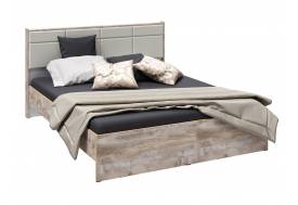 Кровать Соната 1600 белый/дуб юкон