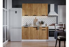 Кухня Диор 1500 дуб крафт золотой