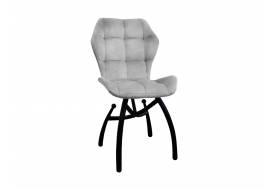 Стул Бабочка шарики серый, чёрные ножки
