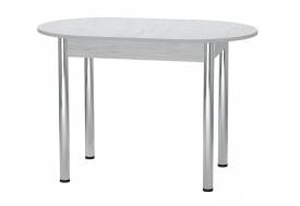 Стол Овальный ЛДСП Хром молокай