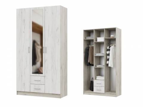 Шкаф трехстворчатый ШК 601 М Трио Крафт