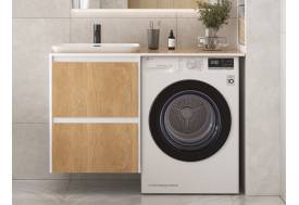 Тумба Klaufs 56*60.2Y со столешницей над стиральной машиной белый/дерево