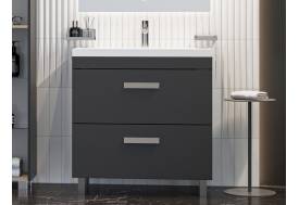 Тумба с раковиной Orlando 80 напольная серый