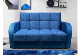 Диван Рэй Клетка 1600х2000 Vivaldi синий велюр