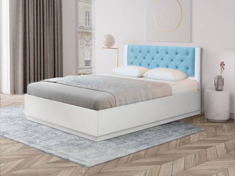 Кровать Венеция 12.3 1400 основание ладе велюр 011