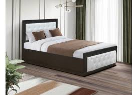 Кровать Венеция 13.2 1400 с ортопедическим основанием венге-белый