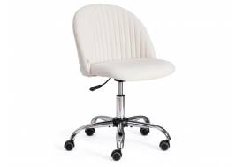 Кресло офисное Melody флок молочный