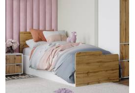 Кровать Харви белый/вотан