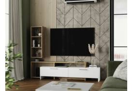 Тумба ТВ Лия вотан/белый