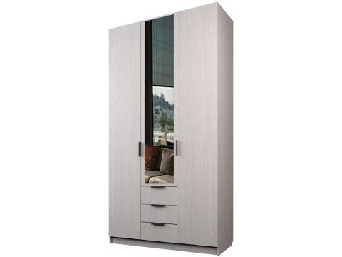 Шкаф с 3 ящиками Экон ЭШ3-РП-19-12-3я одно зеркало