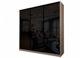 Шкаф-купе Max МШ-27-6-24/2-222 пленка Oracal черная