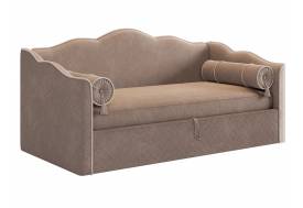 Кровать софа Лея 900 велюр латте/крем