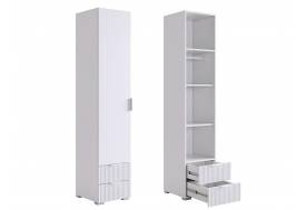 Шкаф однодверный 107.01 Зефир белый