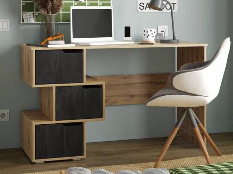 Стол компьютерный СК 11 вотан, обсидиан