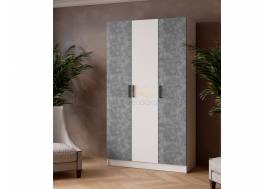 Шкаф комбинированный Ларс 1200 без зеркала белый/ателье светлое