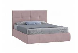 Кровать Твист с ПМ 1600х2000 мм микровелюр розовый